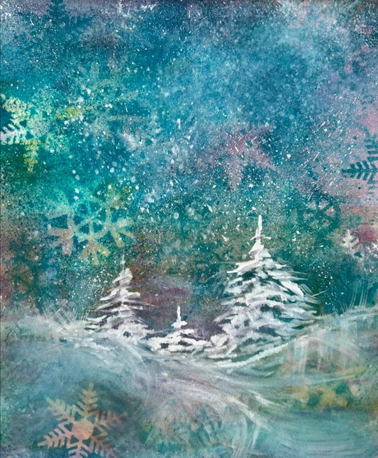 Snowflakes and Evergreens